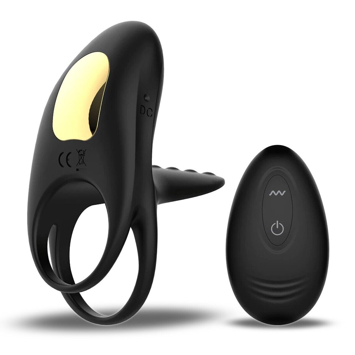 Wireless Vibrating Cock Ball Penis Ring Extension Girth Enhancer Clit Stimulator