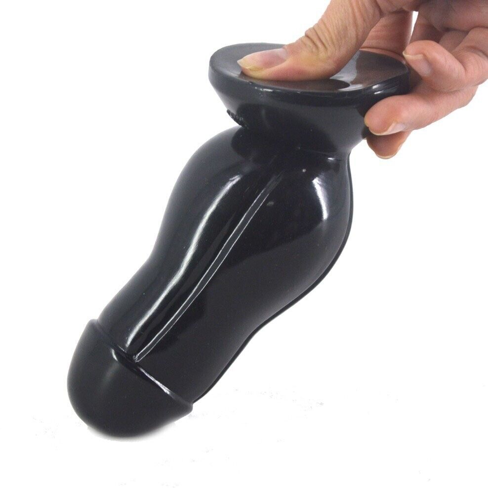 Soft Squeezable XL Extra Large Anal Butt Plug Dildo With Suction Cup