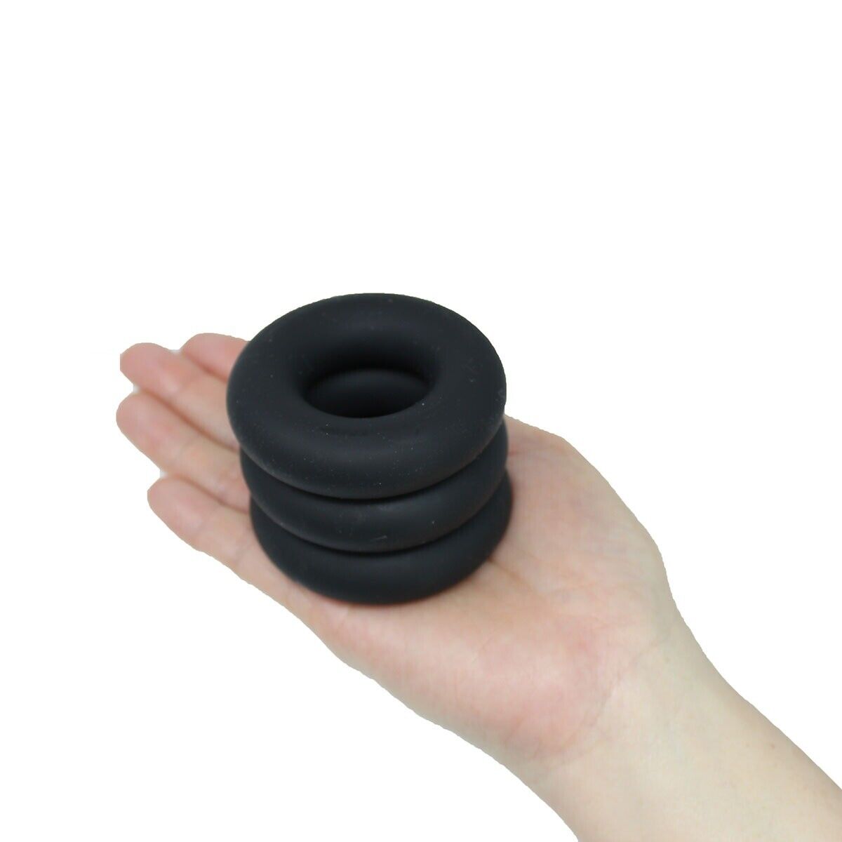 3 Stretchy Silicone Male Penis Enhancer Prolong Delay Sex Cock Ring for Men