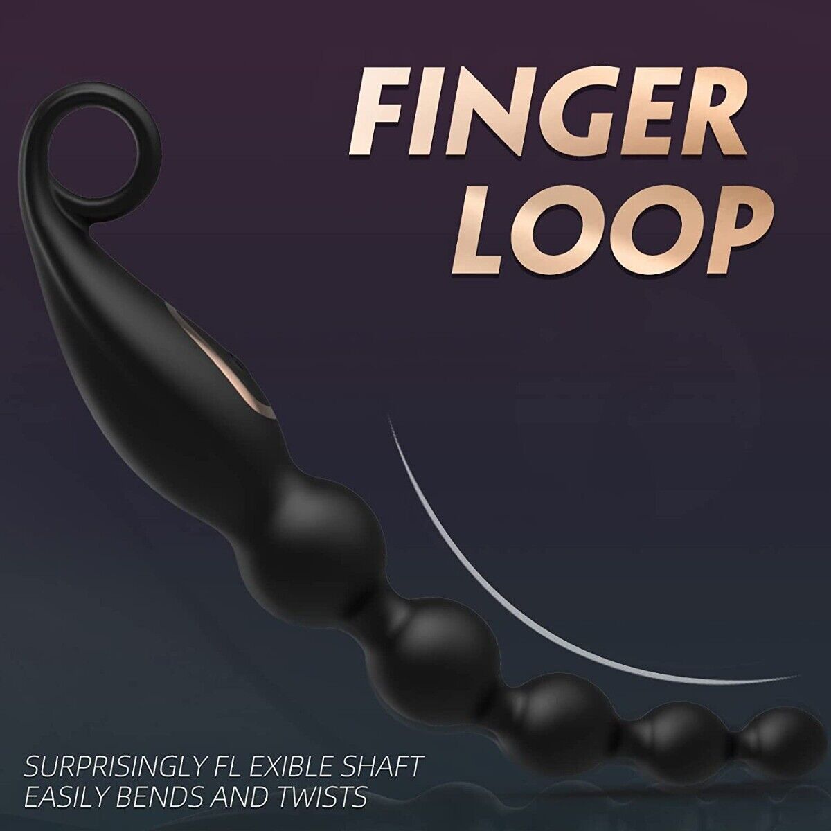 Silicone Vibrating Anal Beads Butt Plug Vibrator Sex Toys for Men Women Couples