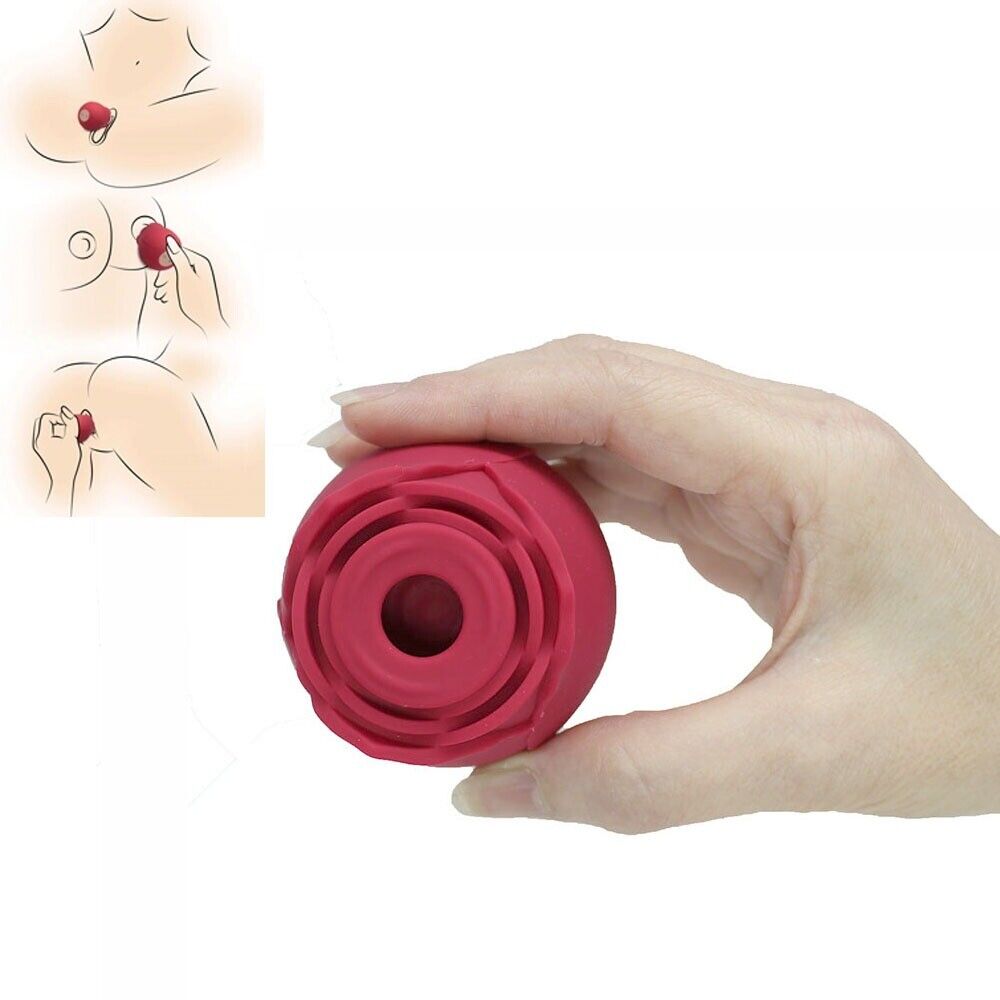 Sucking Rose Nipple Clitoral Vibrator Stimulator Oral Suction Sex Toys for Women