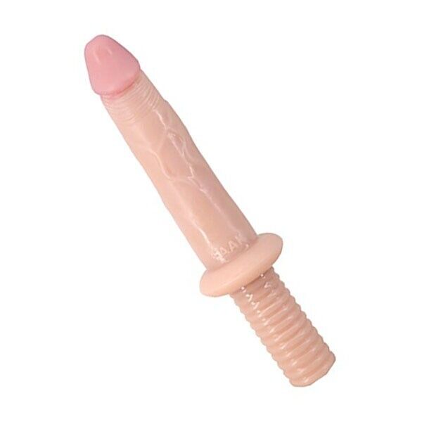12" Extra Long Realistic G-spot Anal Thrusting Dildo Dong with Handle