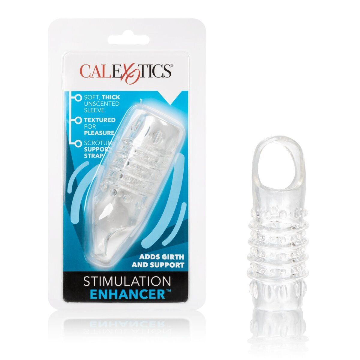 Stimulation Enhancer Textured Thick Penis Sleeve Cock Sheath Extension