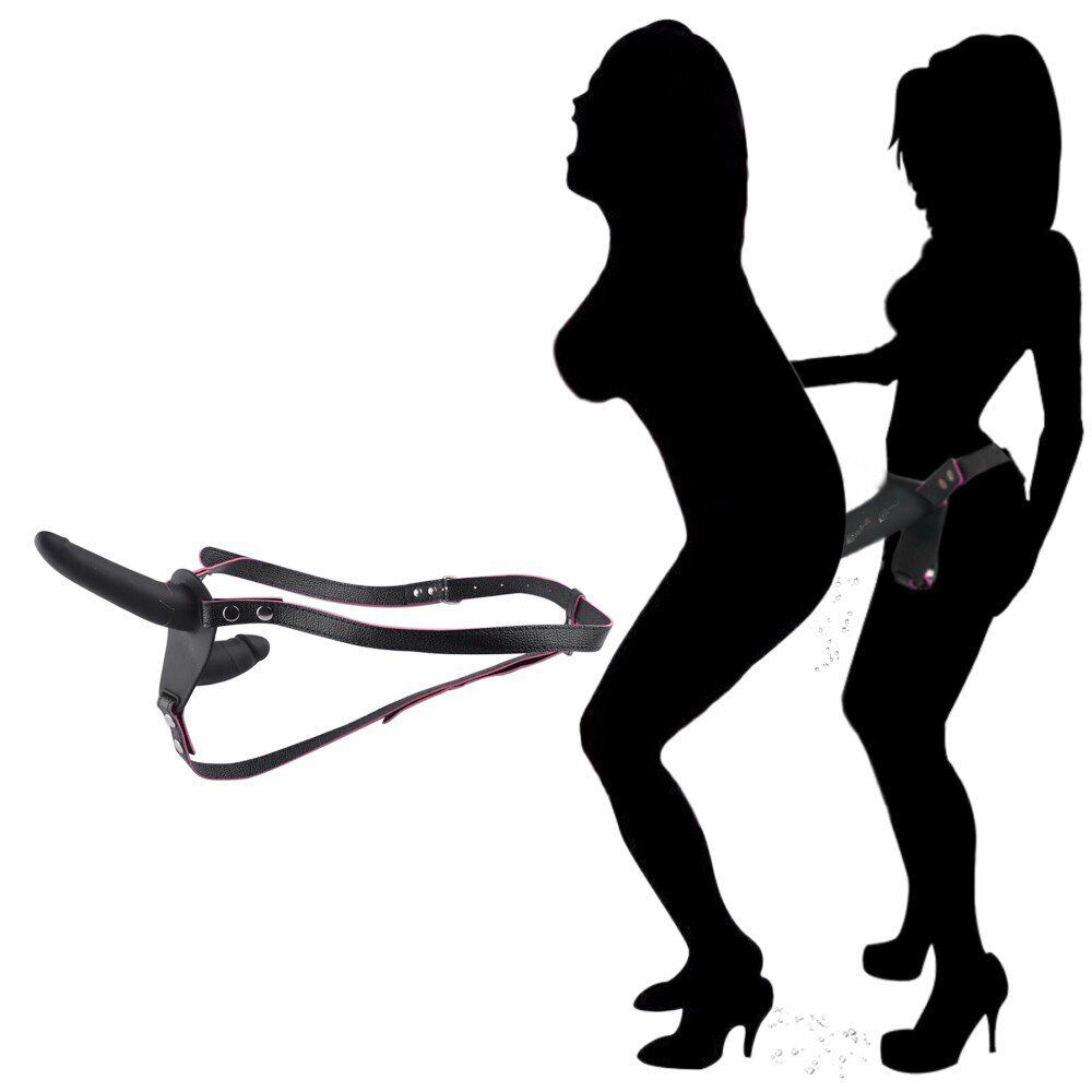 Silicone Double Penetration Ended Dildo Strap-on Harness Lesbian Sex Toys