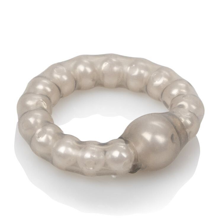 Stretchable Male Penis Erection Enhancer Cock Ring w/ Pearl Stimulation Beads