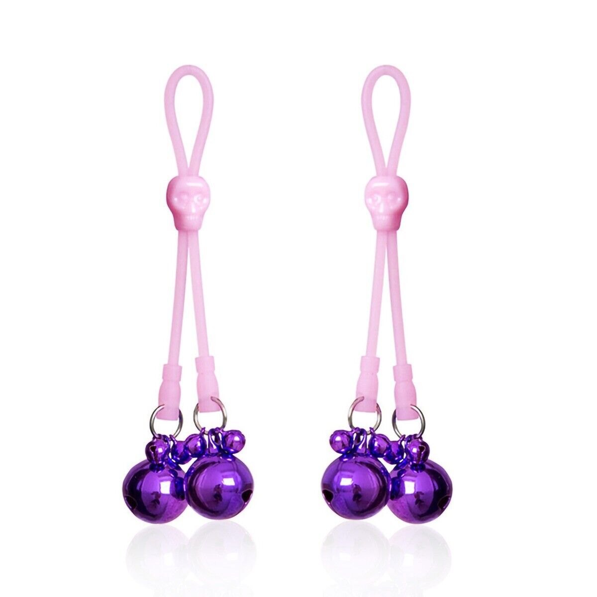 Nipple Clamps Tie with Bells SM Bondage Role Play Sex Toys for Couples