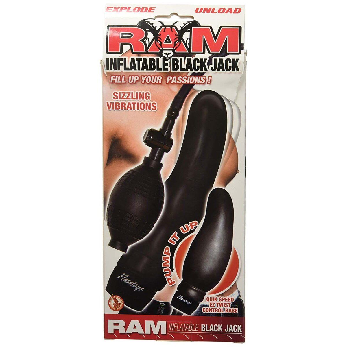 Vibrating Inflatable Expandable Realistic G-spot Anal Dildo Dong Vibrator