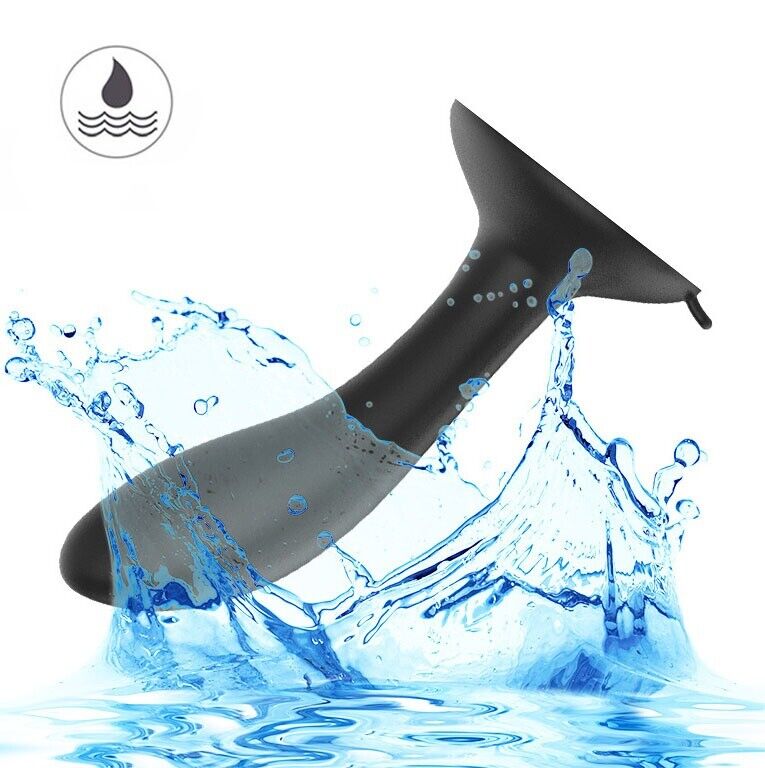 Silicone Vibrating Anal Butt Plug Vibe Dildo Prostate Massager Suction Cup