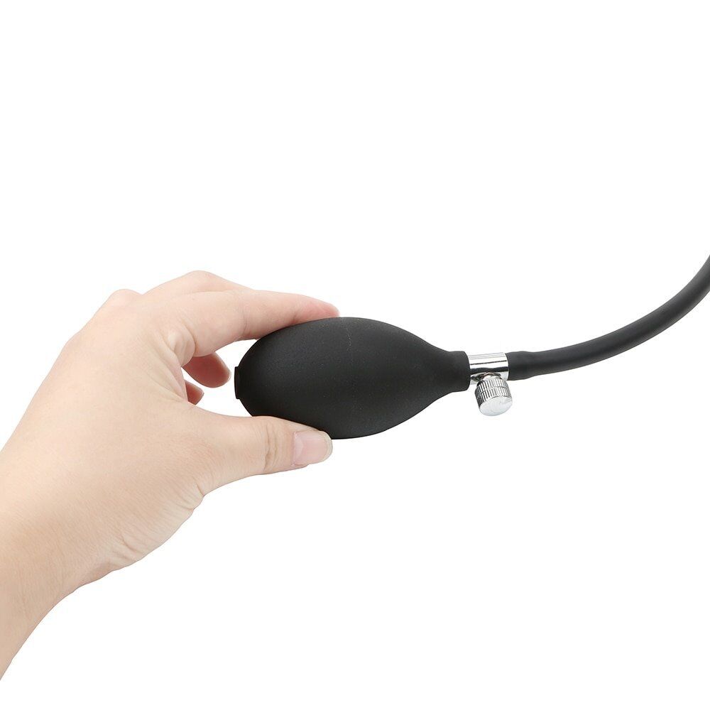 Inflatable Realistic Anal Dildo Butt Plug Balloon Pump Anal Sex Toys