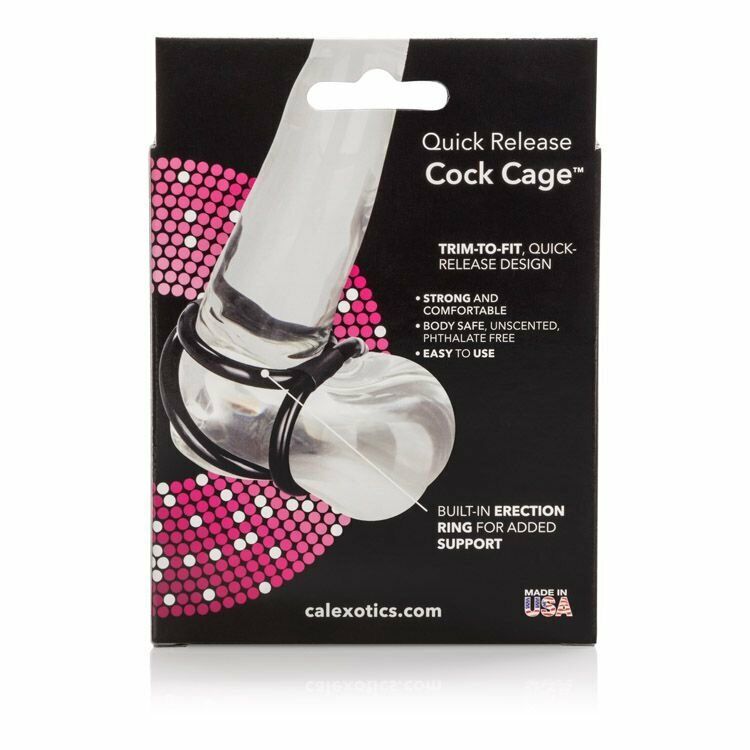 Quick Release Cock Cage Cock Balls Strap Triple Helix Male Penis Ring Enhancer