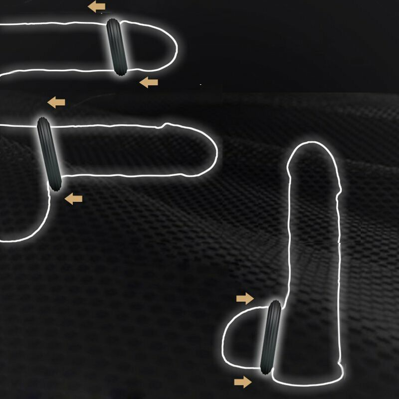 2 Stretchy Silicone Male Penis Enhancer Prolong Delay Sex Cock Ring for Men