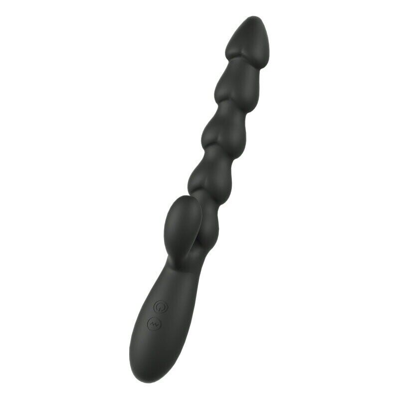 Bendable G-spot Clit Anal Rabbit Vibrator Beads Prostate Massager Sex Toys
