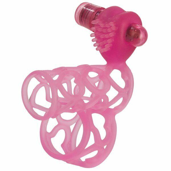 Vibrating Lover's Orgasm Cock Cage Penis Girth Erection Enhancer Extension