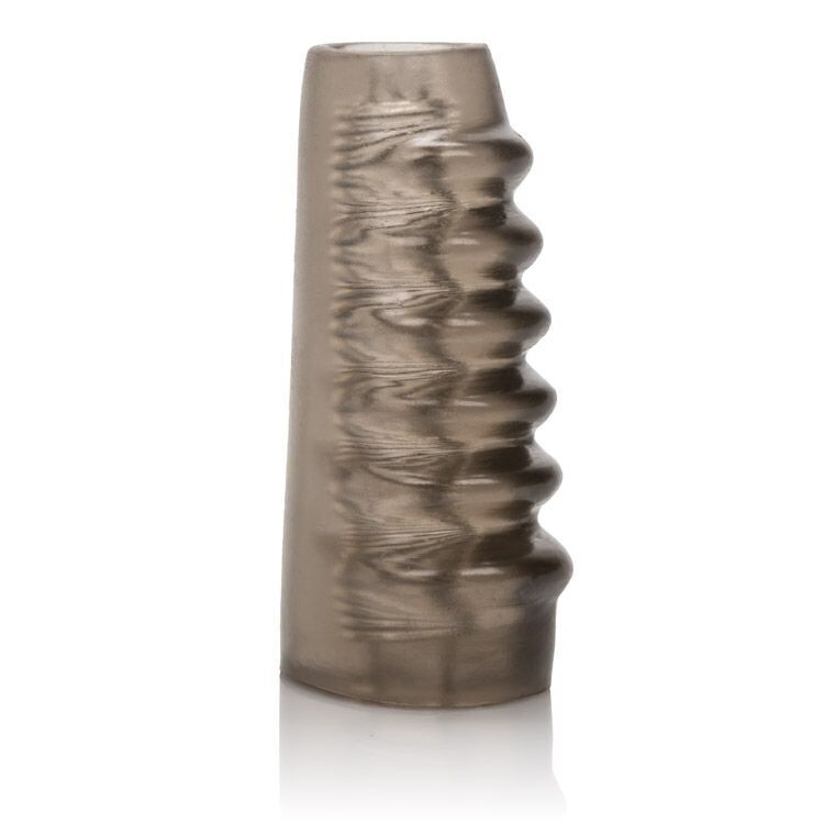 Bigger & Better Male Penis Enhancer Sleeve Cock Girth Enlarger w/ Orgasm Ridge