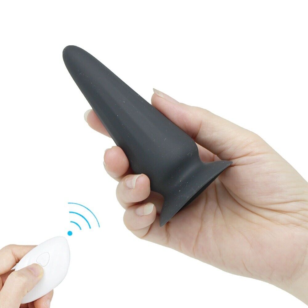 Wireless Remote Control Vibrating Anal Butt Plug Vibrator Anal Trainer Sex Toys