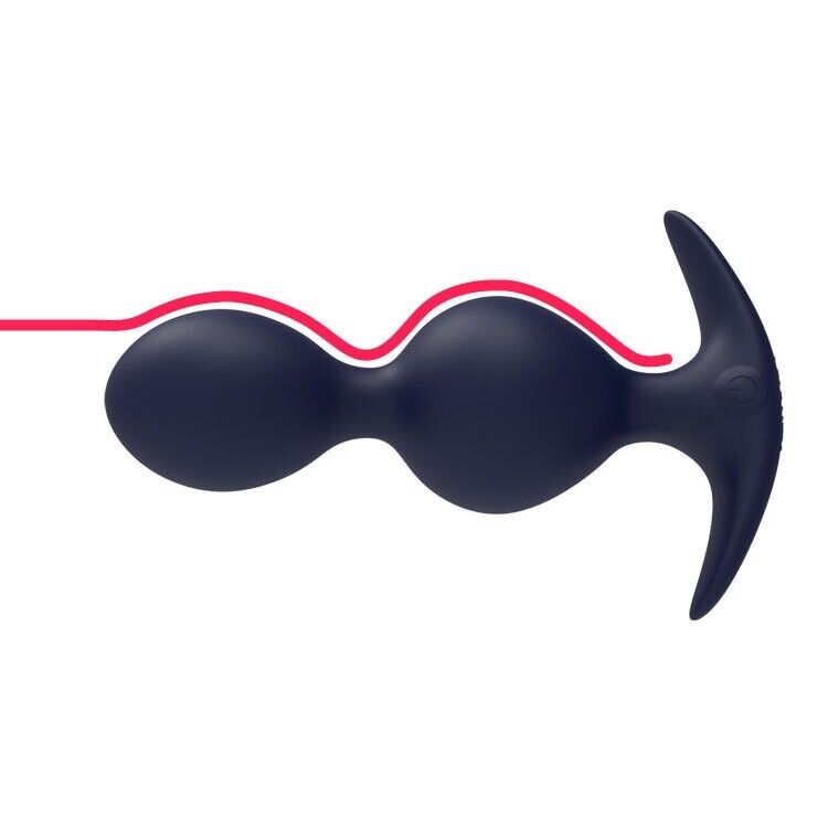 Wireless Vibrating Anal Beads Butt Plug Vibrator Sex Toys for Men Women Couples