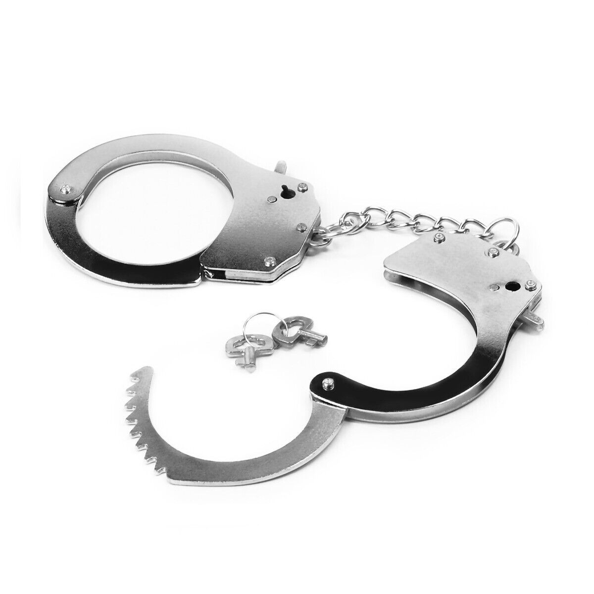 Steel Silver Metal Handcuffs Wrist Hand Cuffs Fetish SM Bondage Sex Toy