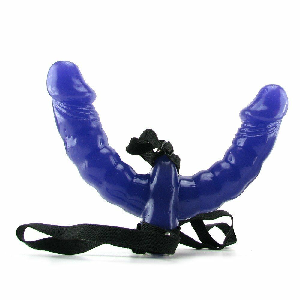Double Ended Penetration Penetrator Strap-on G-spot Dildo Dong Lesbian Sex Toy