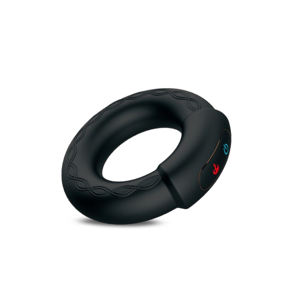 Rechargeable Silicone Vibrating COCKPOWER Heat Up Cock Ring Penis Enhancer