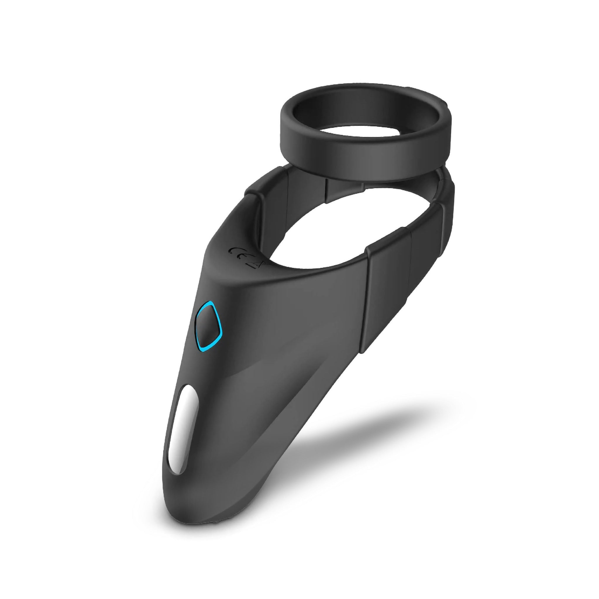 Rechargeable Silicone Vibrating Male Penis Cock Ball Ring Sling Taint Stimulator
