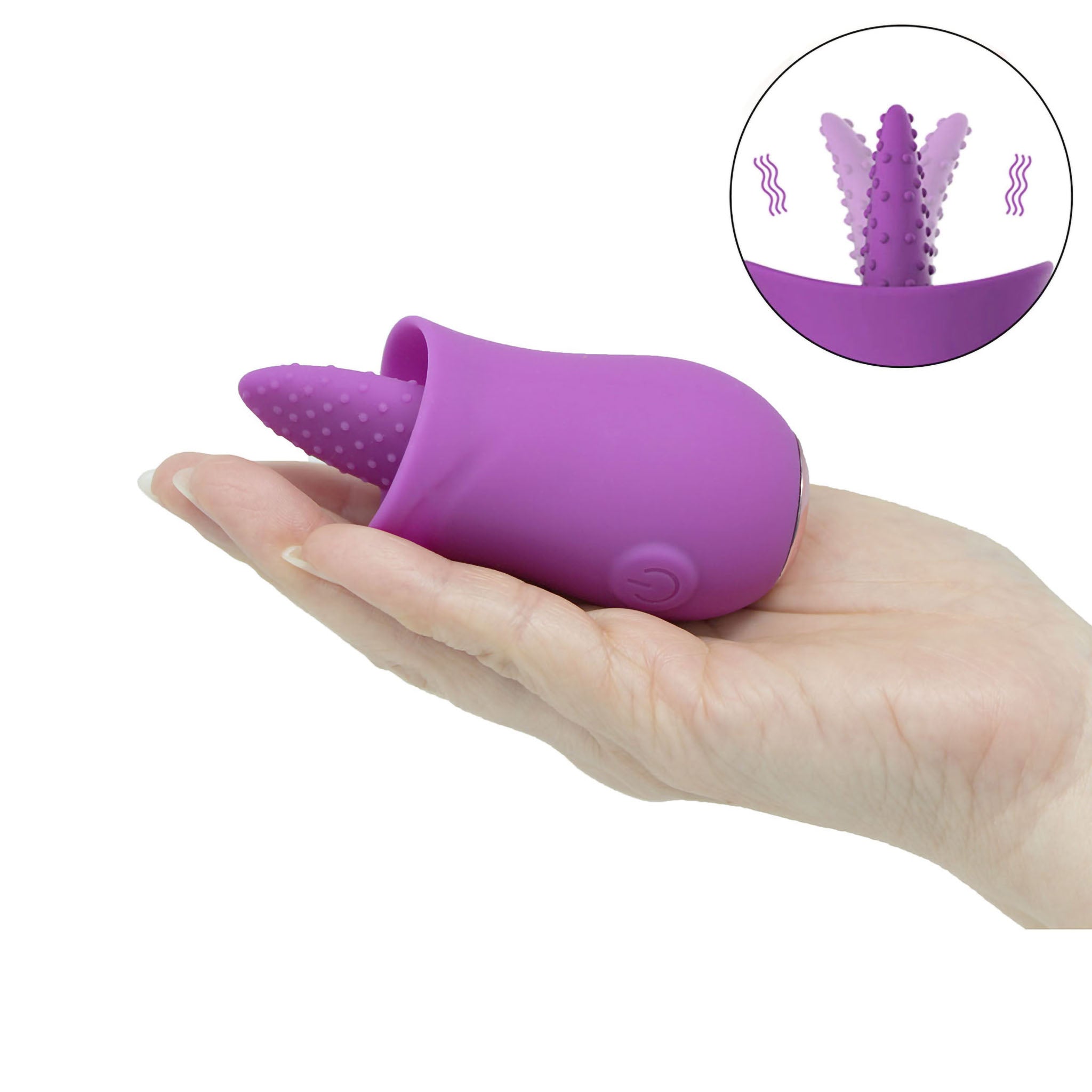 Nipple Clitoral Licking Tongue Vibrator Stimulator Oral Sex Toy for Women Couple