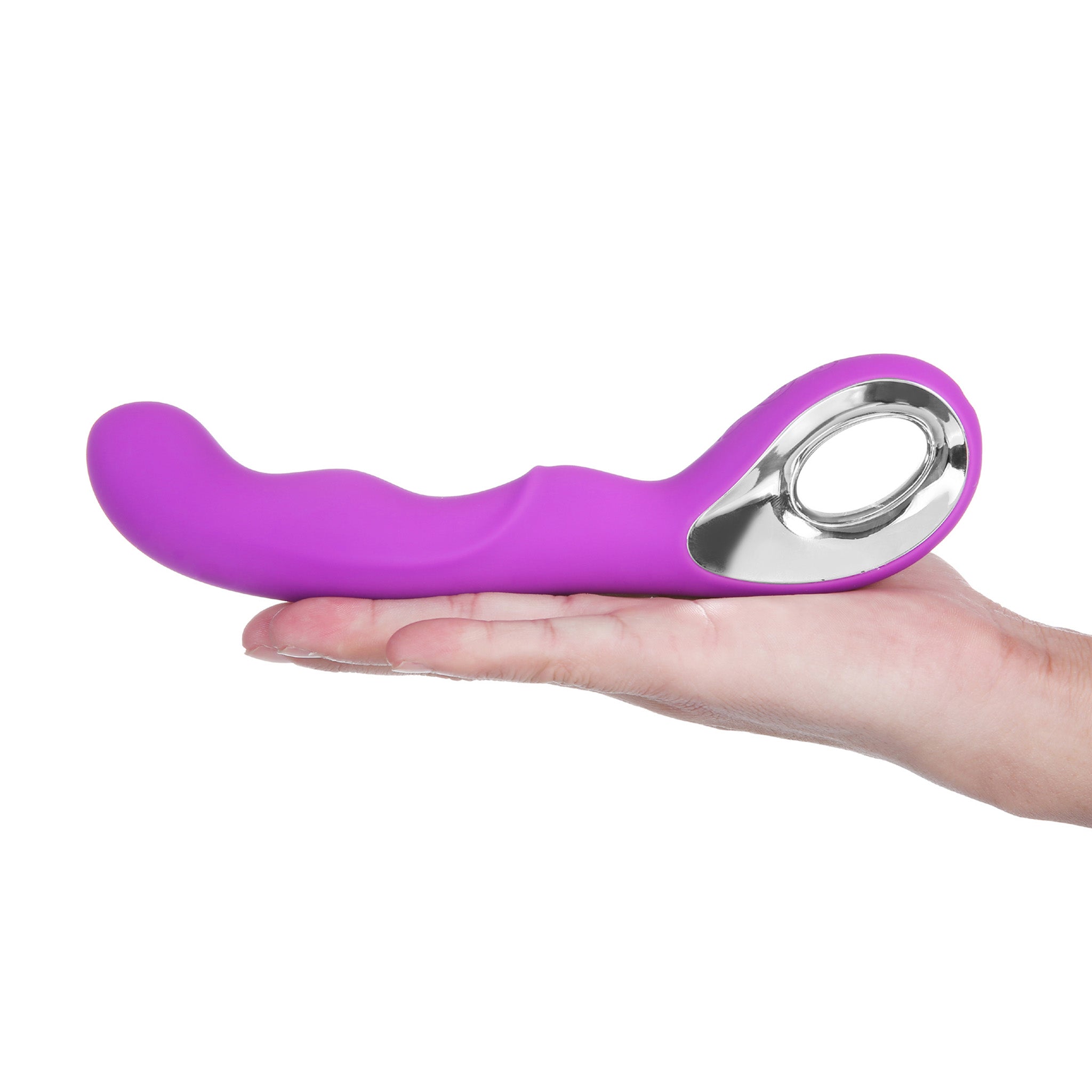 Smooth Silicone Curved G-spot Massager Vibrator Beginner Sex Toys for Women