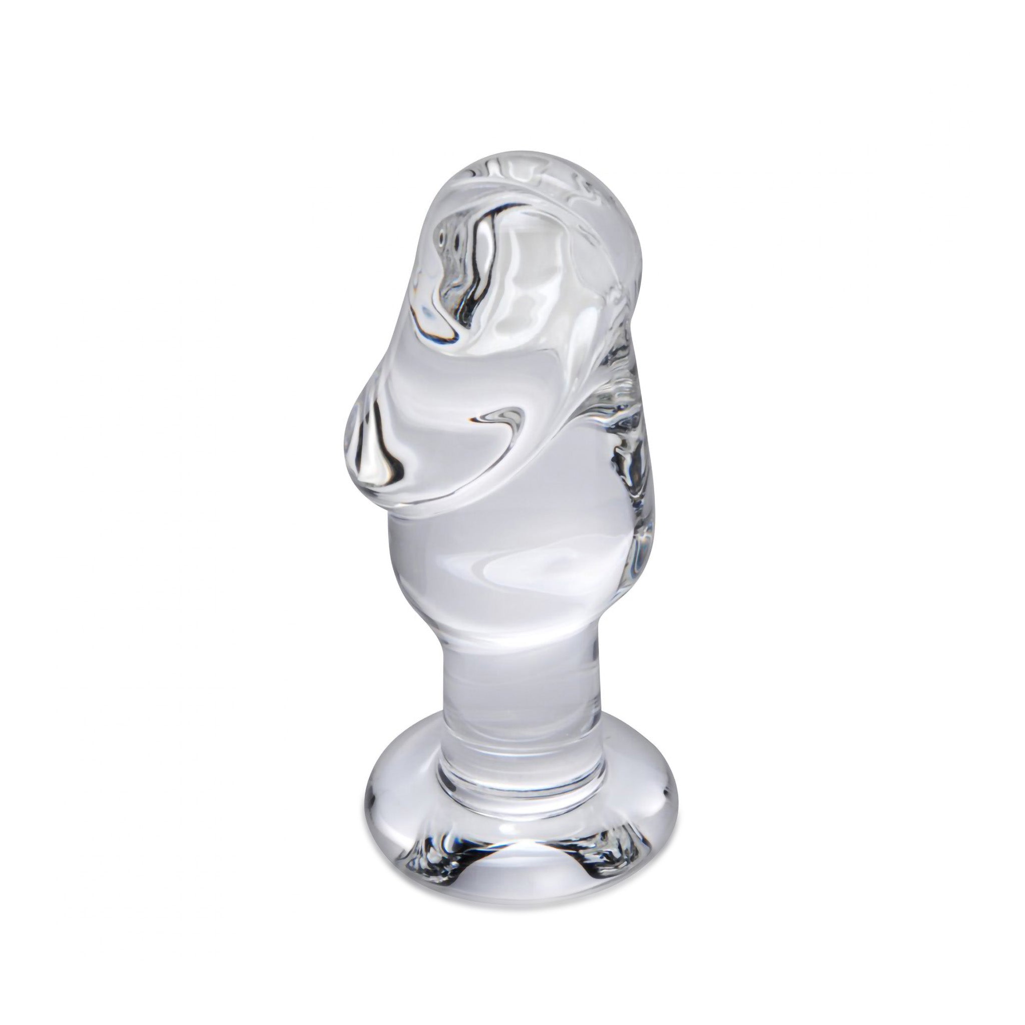 Clear Glass Penis Head Cock Plug Anal Plug Butt Plug Anal Play Sex Toys