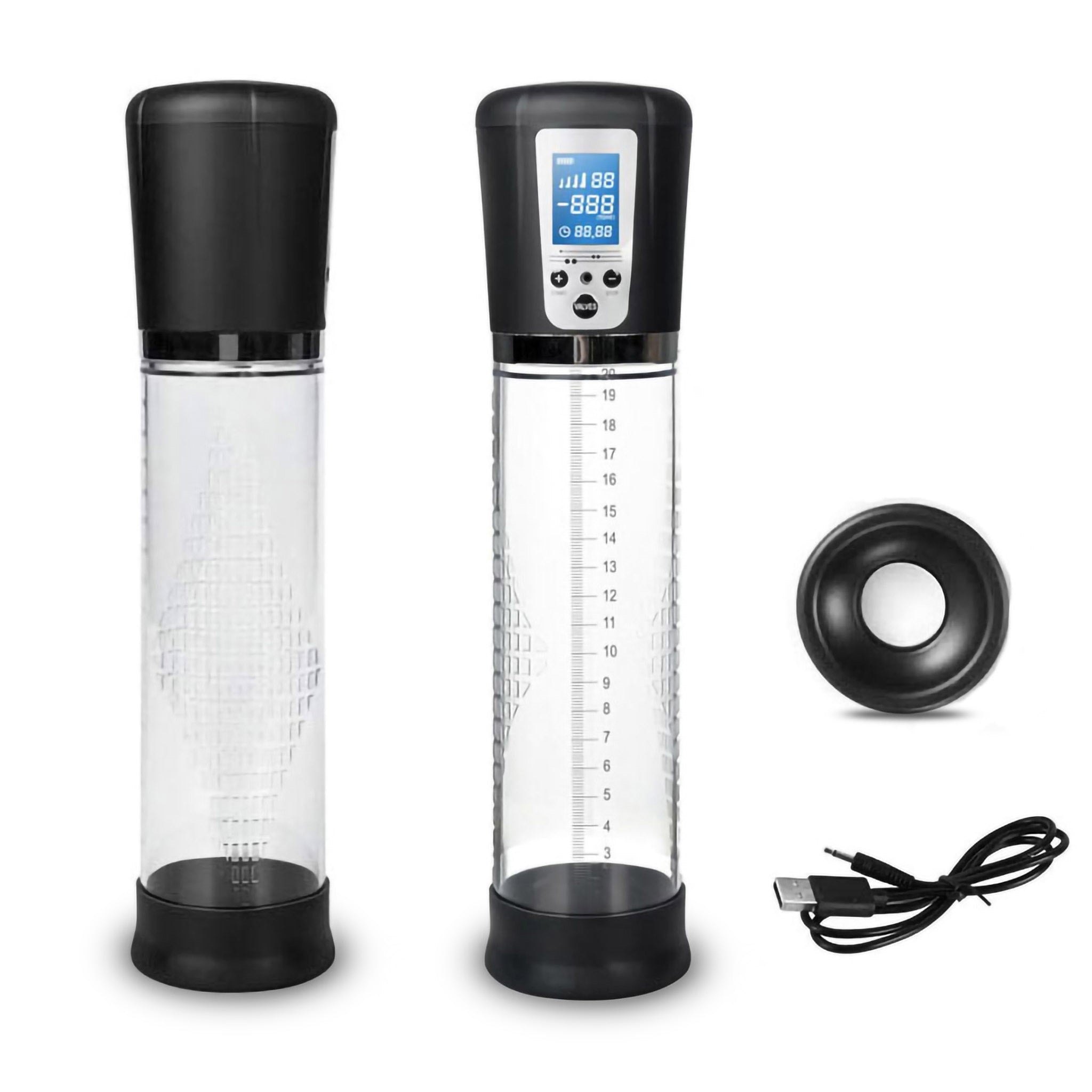 Rechargeable Electric Power Penis Pump for Men Girth Length Enhancer Enlarger