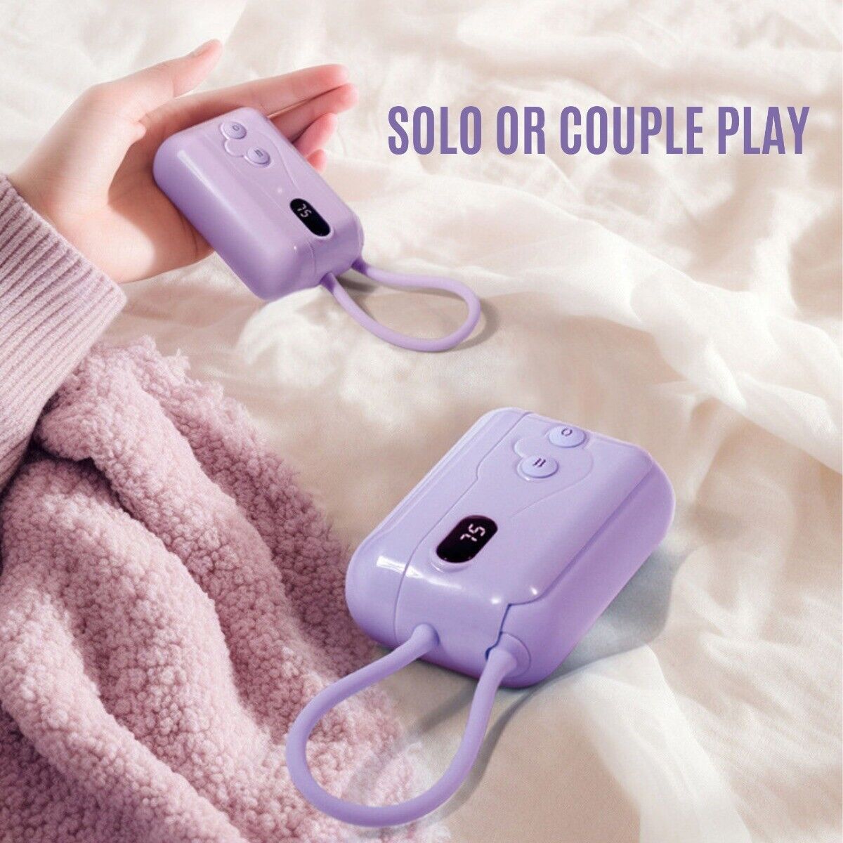 Dual Air Pulsating Clit Sucking Bullet Vibrator Travel Sex Toy for Women Couples