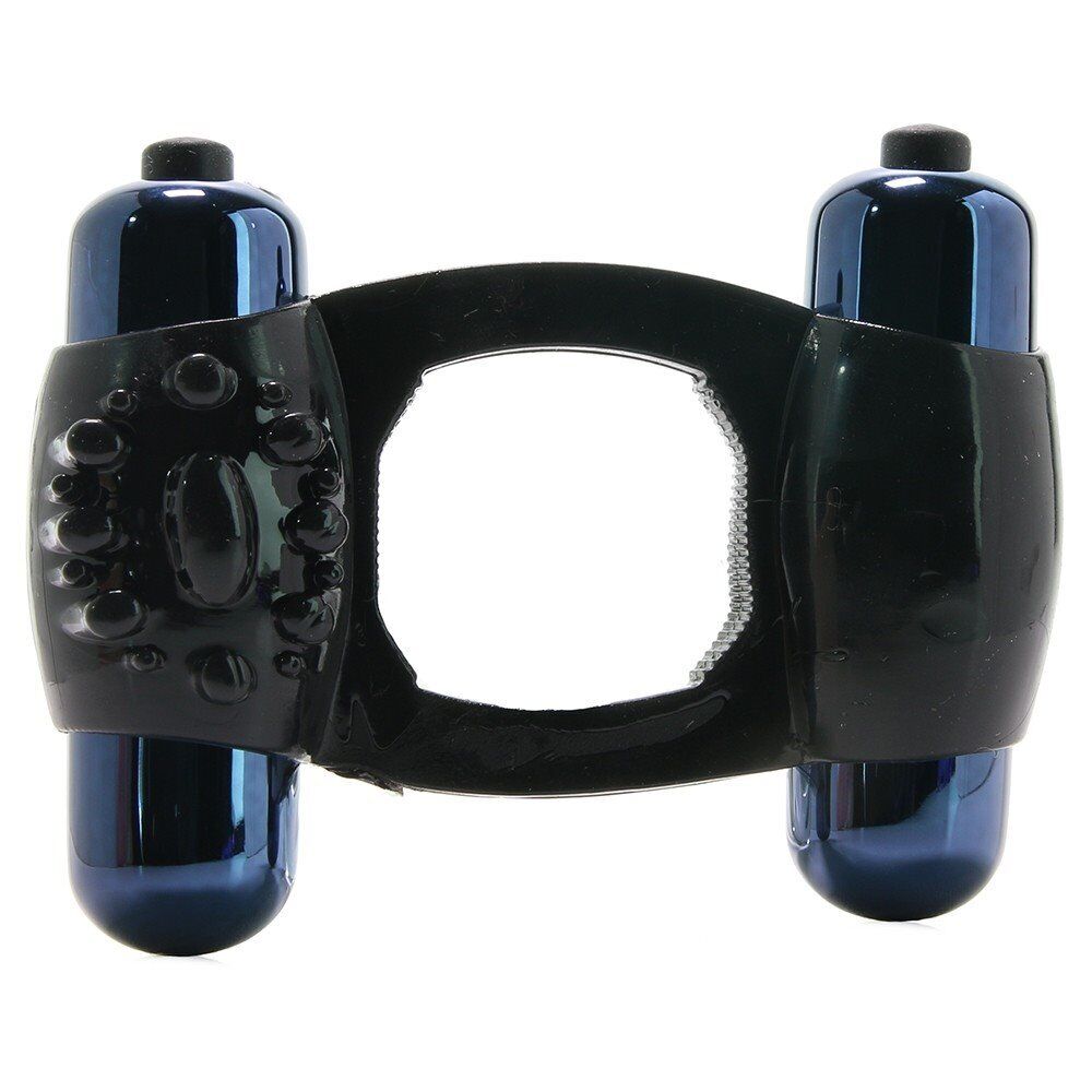 Dual Motor Vibrating Male Penis Erection Enhancer Cock Ring Sex-toys for Couples