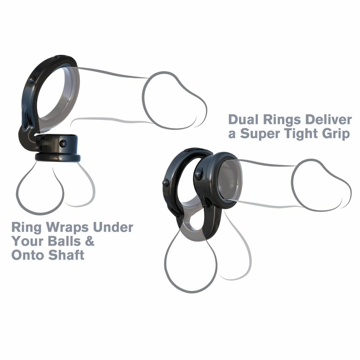 Fantasy C-Ringz Ironman Duo Double Penis Erection Enhancer Prolong Cock Ring
