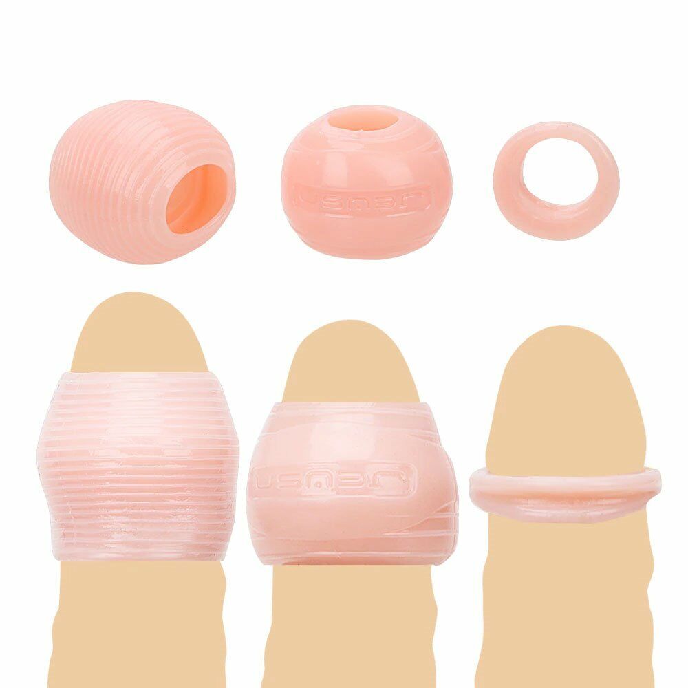 Foreskin Penis Cock Ring Prolong Delay Premature Ejaculation Erection Enhancer