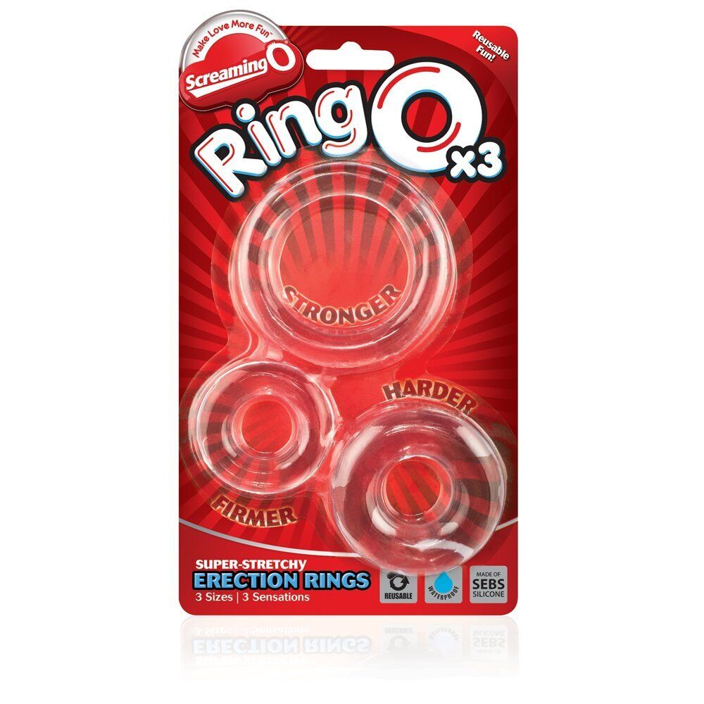 Screaming O RingO X3 Silicone Penis Erection Enhancer Prolong Cock Ring Donut
