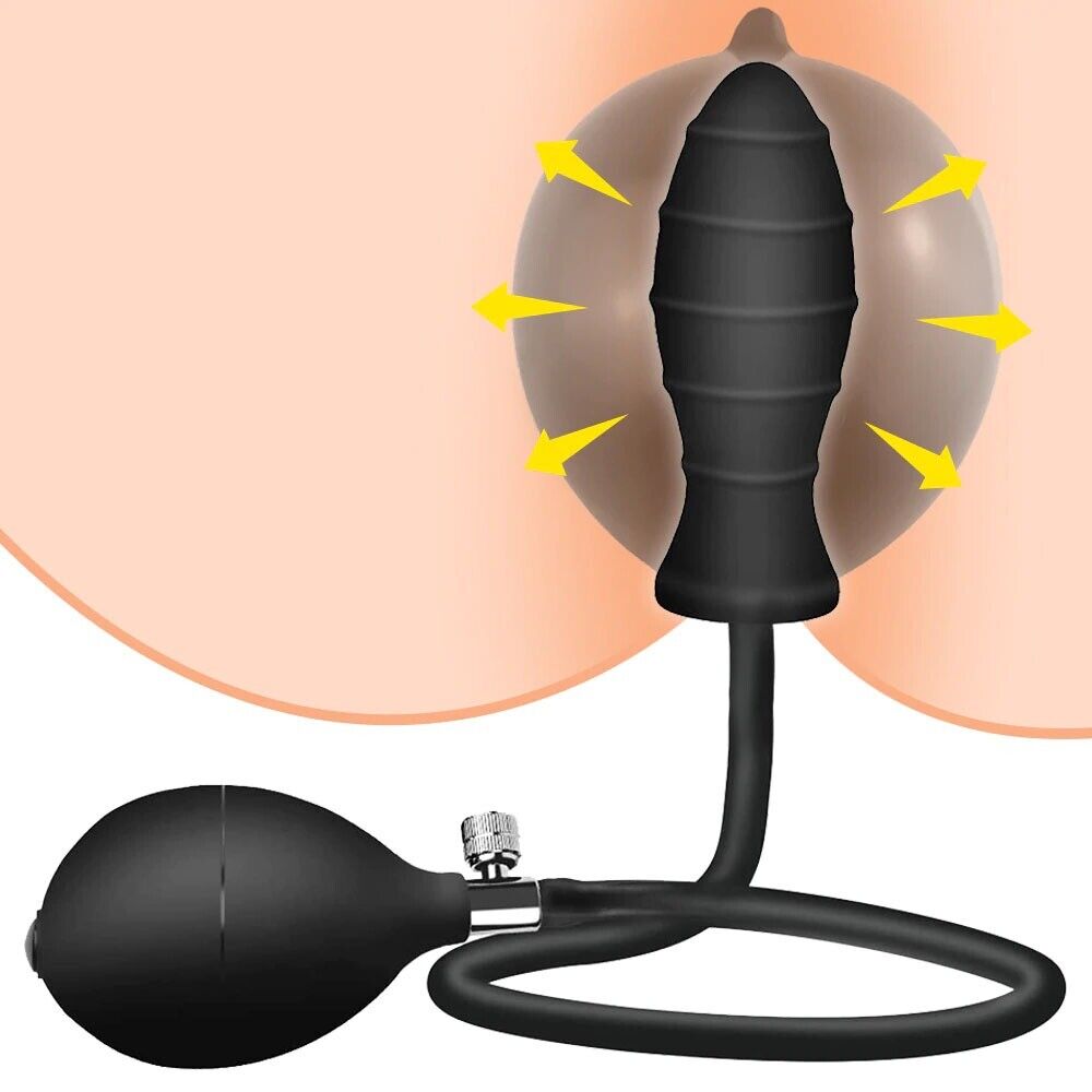Inflatable Expandable Anal Balloon Butt Plug Anal Stretcher Stretching Sex Toys