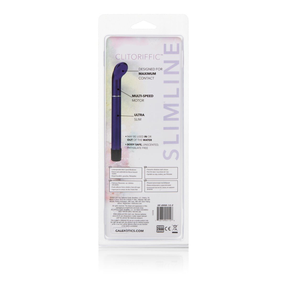 Slimline Clitoriffic Scoop Clit G-spot Vibe Vibrator Beginner Sex-toys for Women