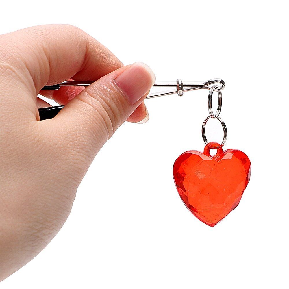 Adjustable Heart Breast Nipple Clamps Labia Clit Clip Bondage Sex-toy for Couple