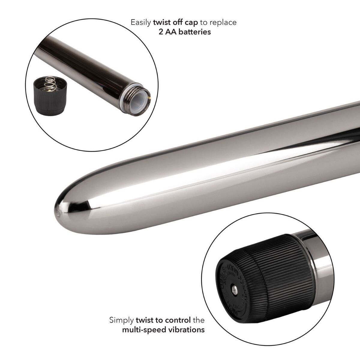 Colt Metallic Man Male Vibe Vibrator Anal P-spot Prostate Massager Ass Butt Plug