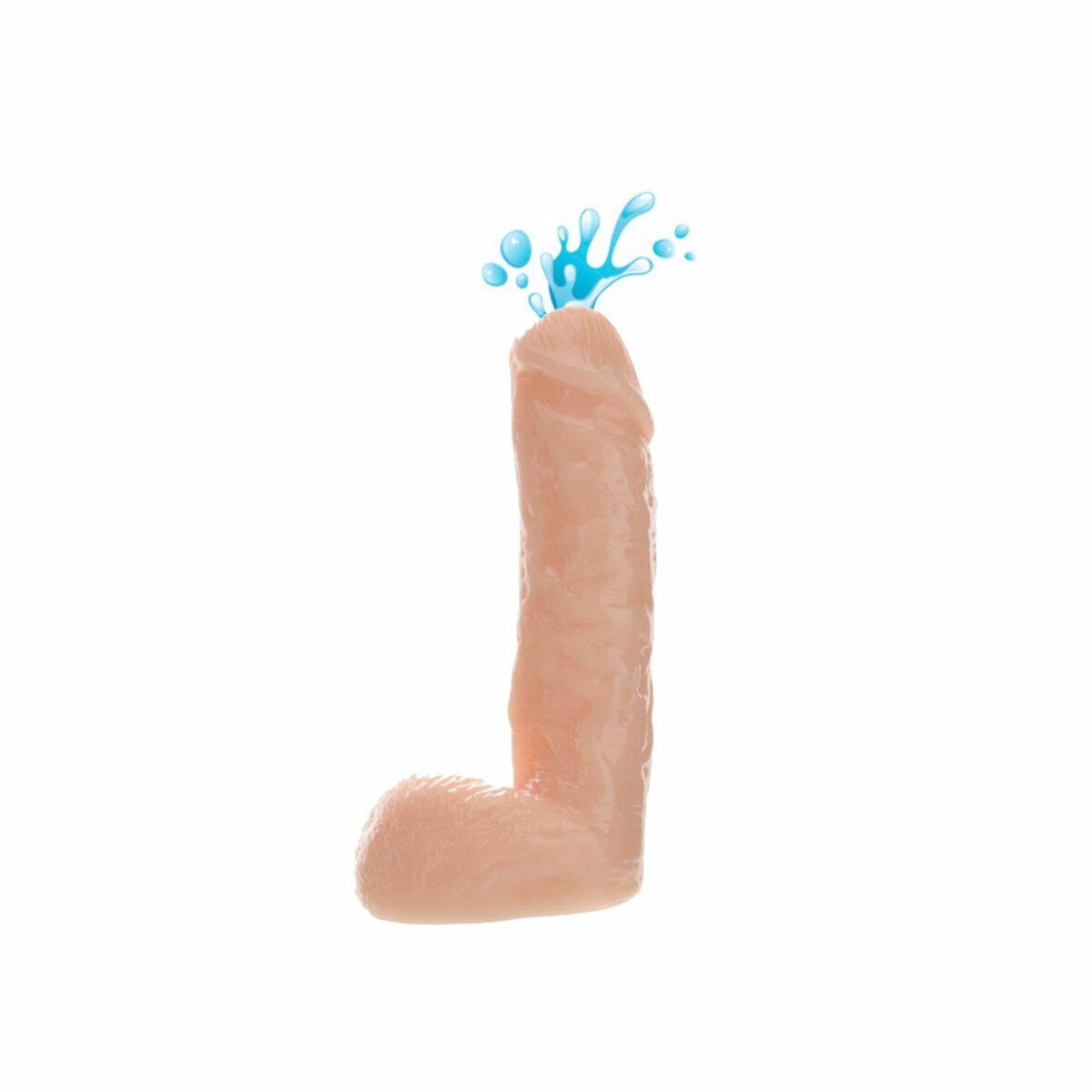 5" Realistic Ejaculating Squirting G-spot Anal Dildo Dildoe Dong Cock w/ Balls