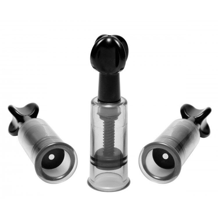 Fusion Triple Suckers Pussy Nipple Clit Suction Pump Sucker