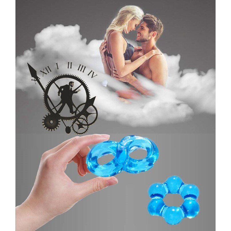 Thick Penis Enhancer Cock and Ball Ring Delay Prolong Sex Toys for Men Couples