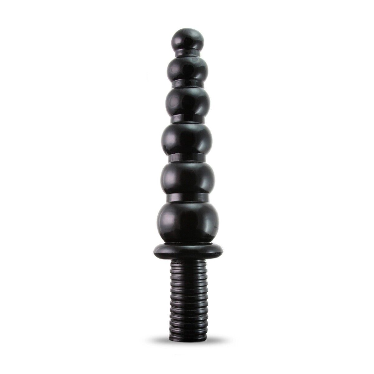 14" Bendable Beaded Anal Dildo Dong Probe Beads Butt Plug with Handle