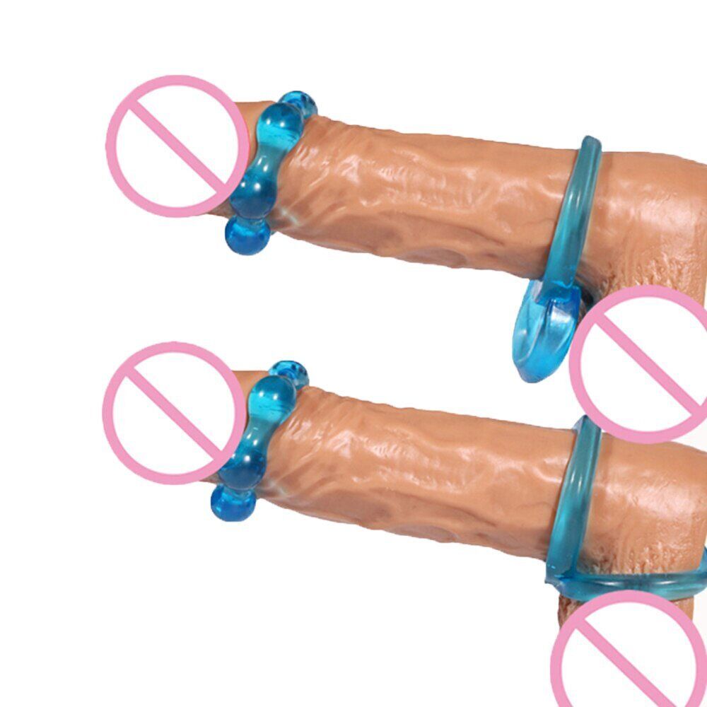Thick Penis Enhancer Cock and Ball Ring Delay Prolong Sex Toys for Men Couples