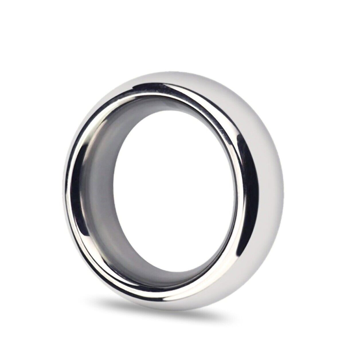 1.75" Heavy Duty Stainless Steel Metal Silver Cock Ring Penis Enhancer Band