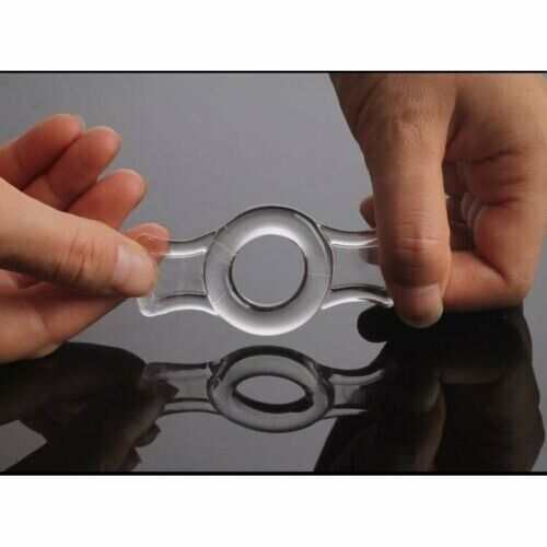 4 Stretchy Penis Enhancing Prolong Delay Cock Rings Male Erection Enhancer