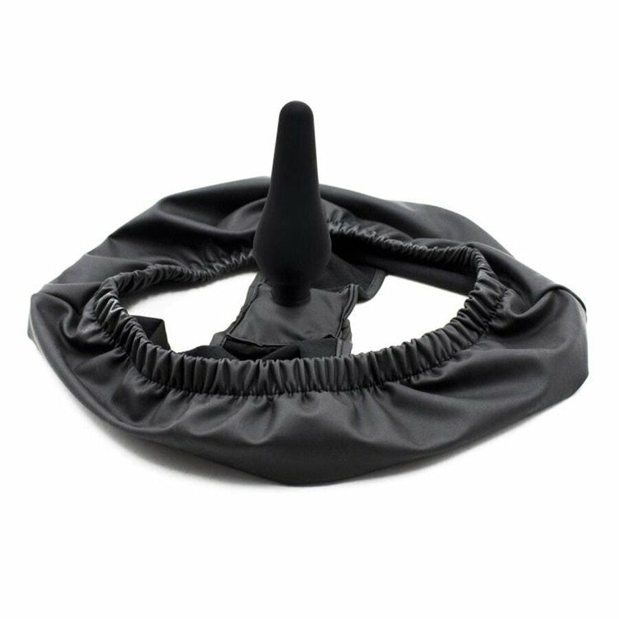 Wearable Male Underwear Shorts Brief Panty Thong + Silicone Anal Butt Plug