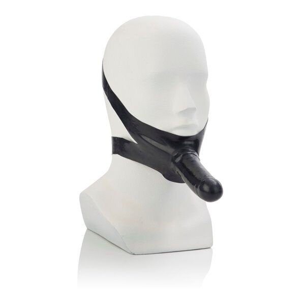 Accommodator Chin Strap-on Vaginal Anal Dildo Dong Cock Oral Sex Accessory