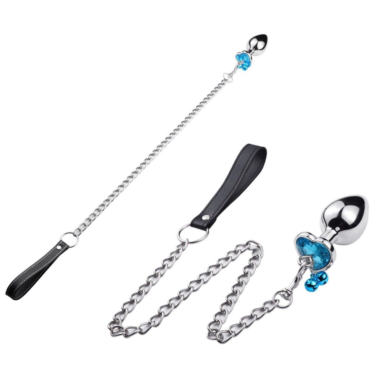 Metal Jewel Butt Plug Bells Chain Anal Trainer Sex Toys for Men Women Couples
