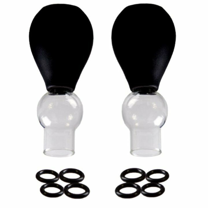 Nipple Sucker Set Amplifier Enlargement Bulbs Enlarger with O-Rings Enhancer
