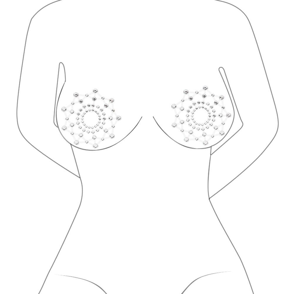 Sexy Self Adhesive Rhinestone Breast Nipple Pasties Sticker Cover Body Jewelry