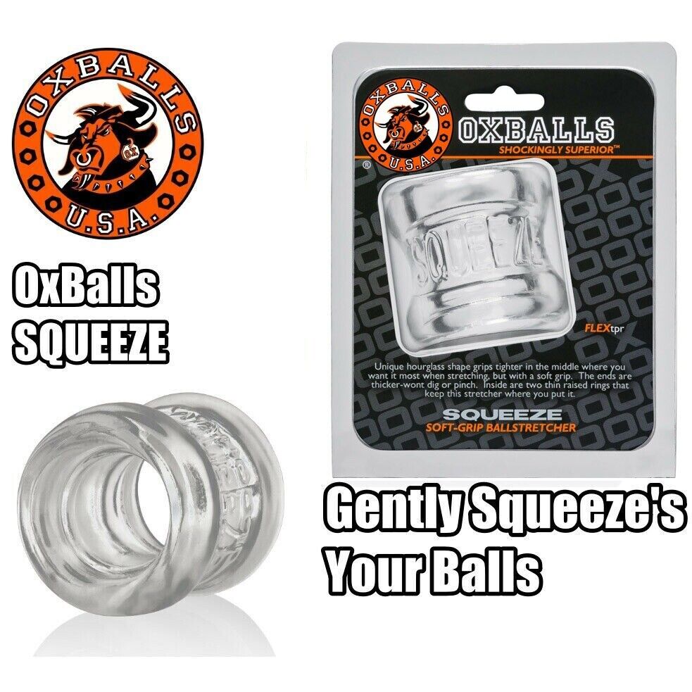 Oxballs Soft Grip Ball Tugging Squeeze Ball Stretcher Penis Cock Ring